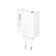 VIDVIE nätladdare, 3A, 65W, 2x USB-C, 1x USB, USB-C/Iphone-kabel, PLE262