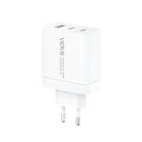 VIDVIE nätladdare, 3A, 65W, 2x USB-C, 1x USB, USB-C/USB-C-kabel, PLE262