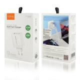 VIDVIE nätladdare, 3A, 65W, 2x USB-C, 1x USB, USB-C/USB-C-kabel, PLE262