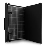 Solpanel, laddare, 60W, 2 USB-portar, svart och orange, A06