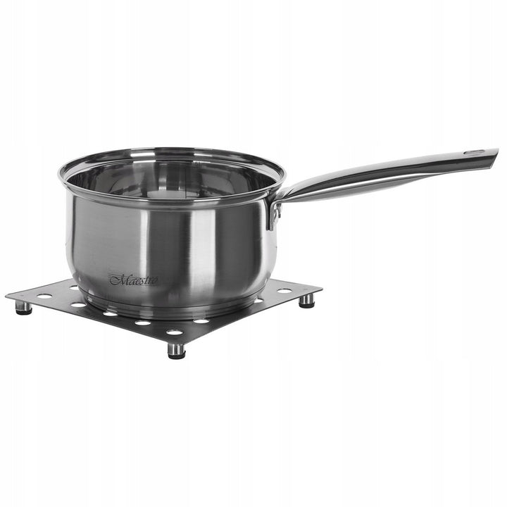 Maestro kokkärlsset med 9 delar 1,5L, 2L, 3L, 5L, rostfritt stål, tål maskindisk, lämplig för alla typer av spisar, värmeplatta, MR-2021