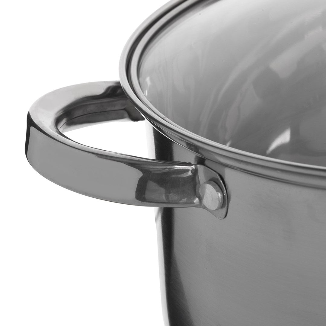 Maestro kokkärlsset med 9 delar 1,5L, 2L, 3L, 5L, rostfritt stål, tål maskindisk, lämplig för alla typer av spisar, värmeplatta, MR-2021