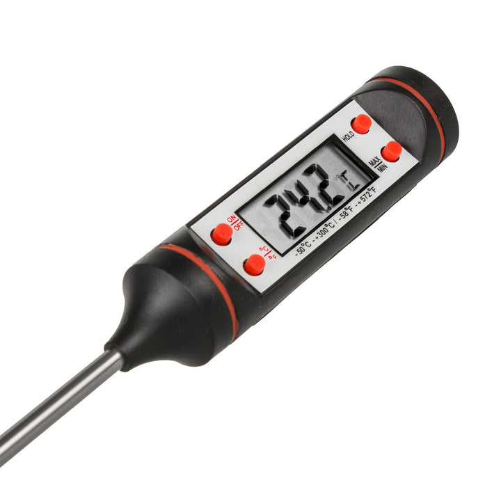 Livsmedelstermometer/sond, GreenBlue, sondlängd 15 cm, temperaturområde -50°C till +300°C, noggrannhet 0,1°C, GB178, 3 st.