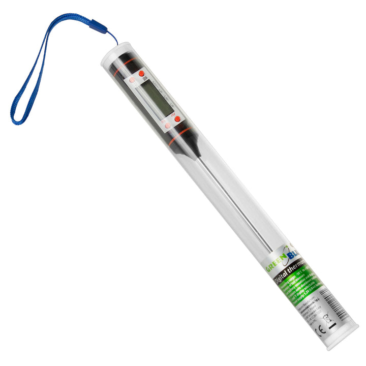 Livsmedelstermometer/sond, GreenBlue, sondlängd 15 cm, temperaturområde -50°C till +300°C, noggrannhet 0,1°C, GB178, 3 st.