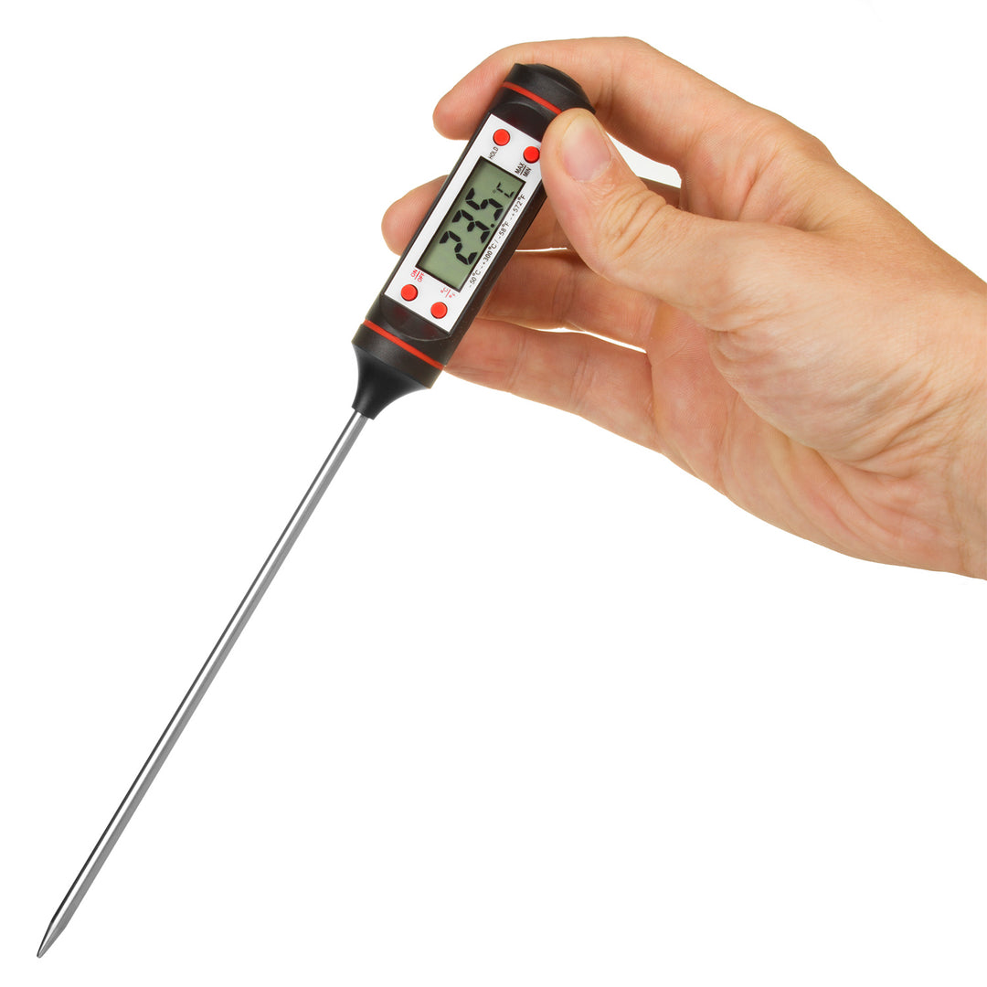 Livsmedelstermometer/sond, GreenBlue, sondlängd 15 cm, temperaturområde -50°C till +300°C, noggrannhet 0,1°C, GB178, 3 st.