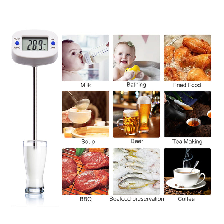 Livsmedelstermometer/sond, GreenBlue, sondlängd 15 cm, temperaturområde -50°C till +300°C, noggrannhet 0,1°C, GB382, 3 st