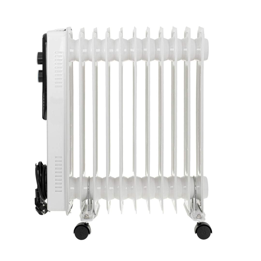 Adler oljevärmare, 11 lameller, effekt 2500W, 3 värmenivåer, vit, AD 7817
