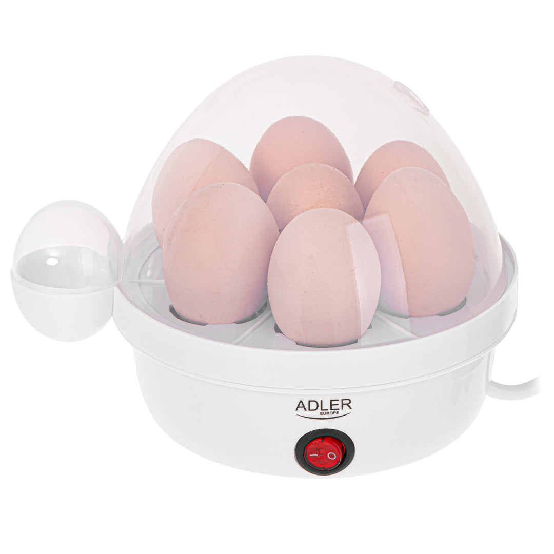 Automatisk äggkokare Adler, för 7 ägg, effekt 450W, vit, AD 4459