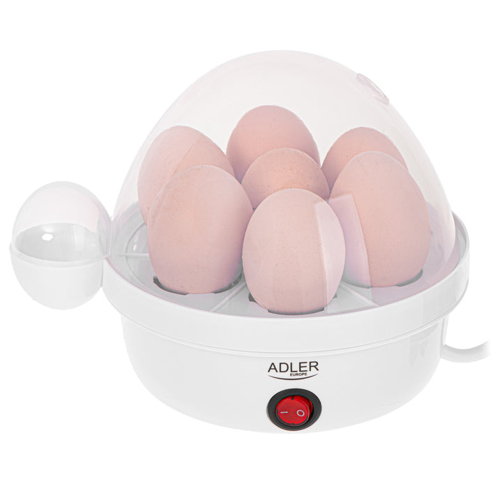 Automatisk äggkokare Adler, för 7 ägg, effekt 450W, vit, AD 4459