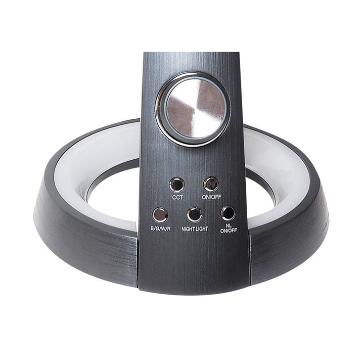 Svensson kontorslampa, 450 Lumen, 8W effekt, tre ljustemperaturer, laddningsfunktion för mobila enheter, RGB-sockel, LXBL1063