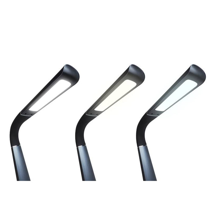 Svensson kontorslampa, 450 Lumen, 8W effekt, tre ljustemperaturer, laddningsfunktion för mobila enheter, RGB-sockel, LXBL1063