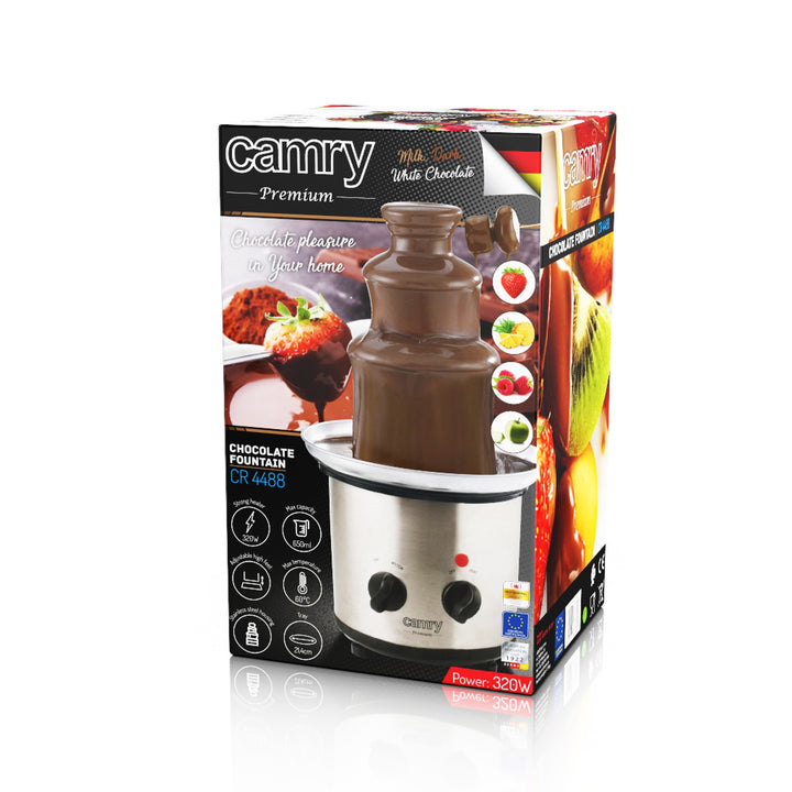 Camry chokladfontän, kapacitet 650ml, effekt 320W, CR 4488