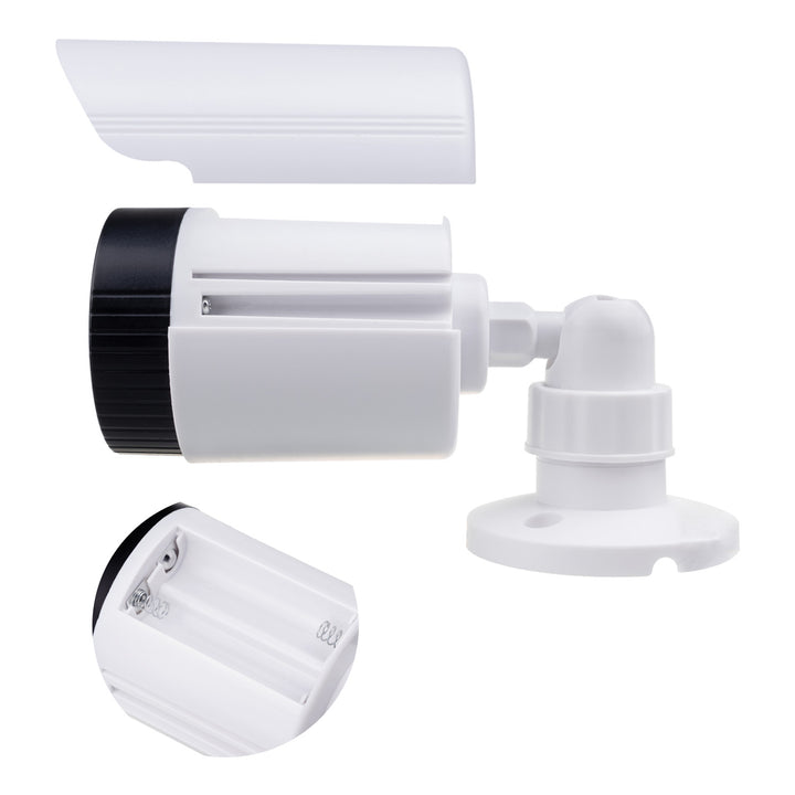 Attrapp av tubkamera, IR-LED-dioder, vit, strömförsörjning 2xAA (ingår ej), ABS, IR1800 W