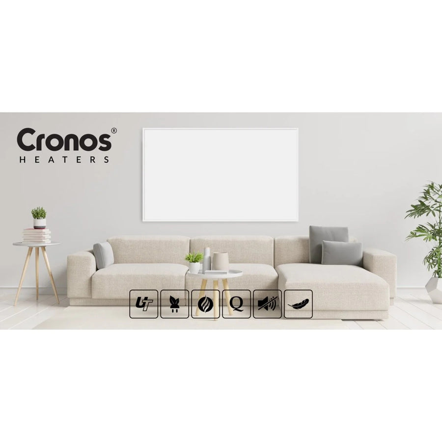 Cronos infrarödvärmare, 800W, matt yta, ultratunn, Carbon P800