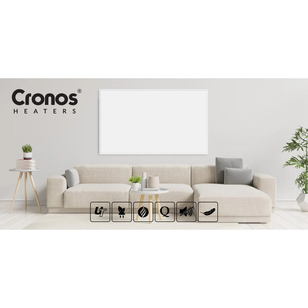 Cronos infrarödvärmare, 1000W, matt yta, ultratunn, Carbon P1000