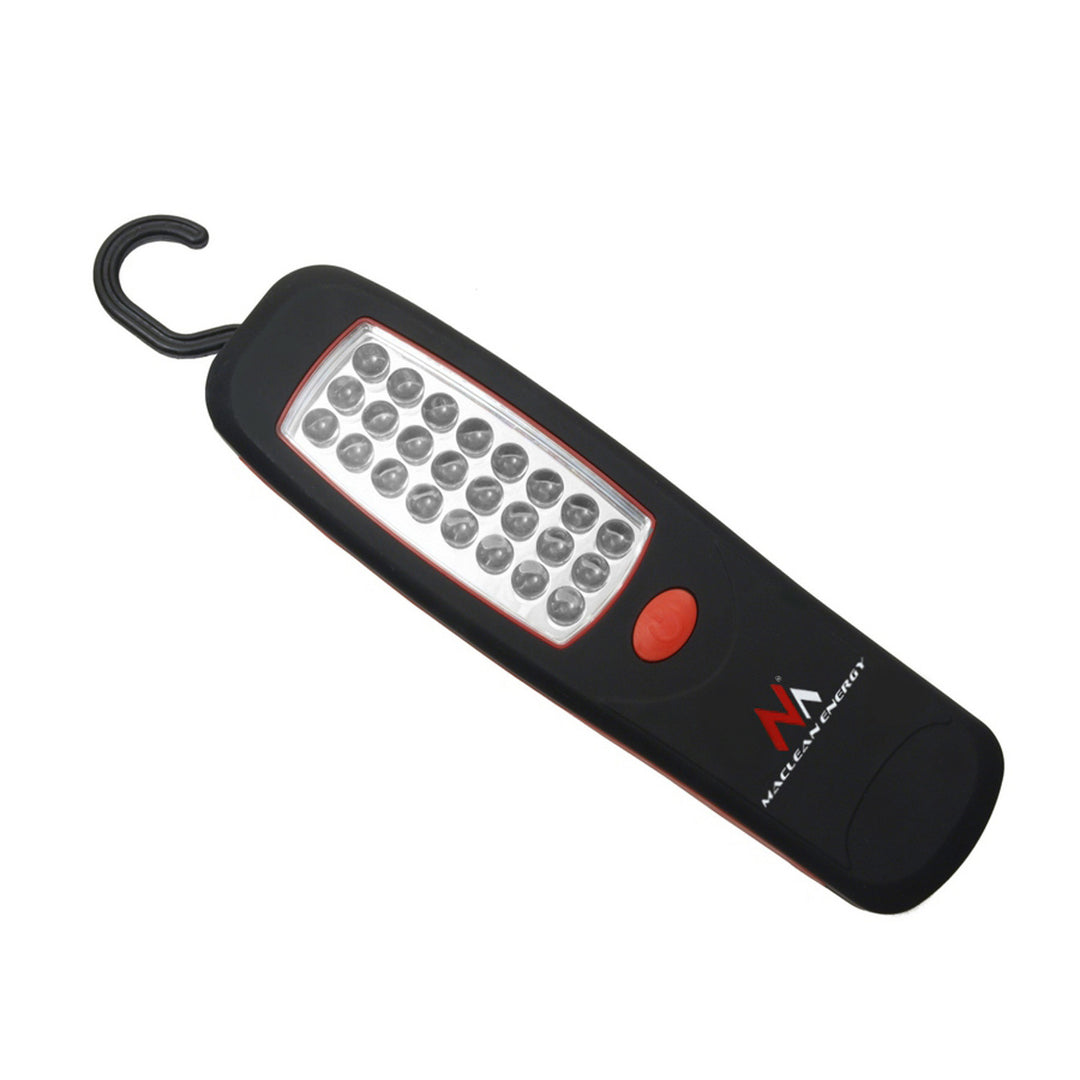 Lampa 24 LED Maclean, magnes, hak, 3xAA, MCE03 + 3x bateria Varta Industrial LR6/AA R-06