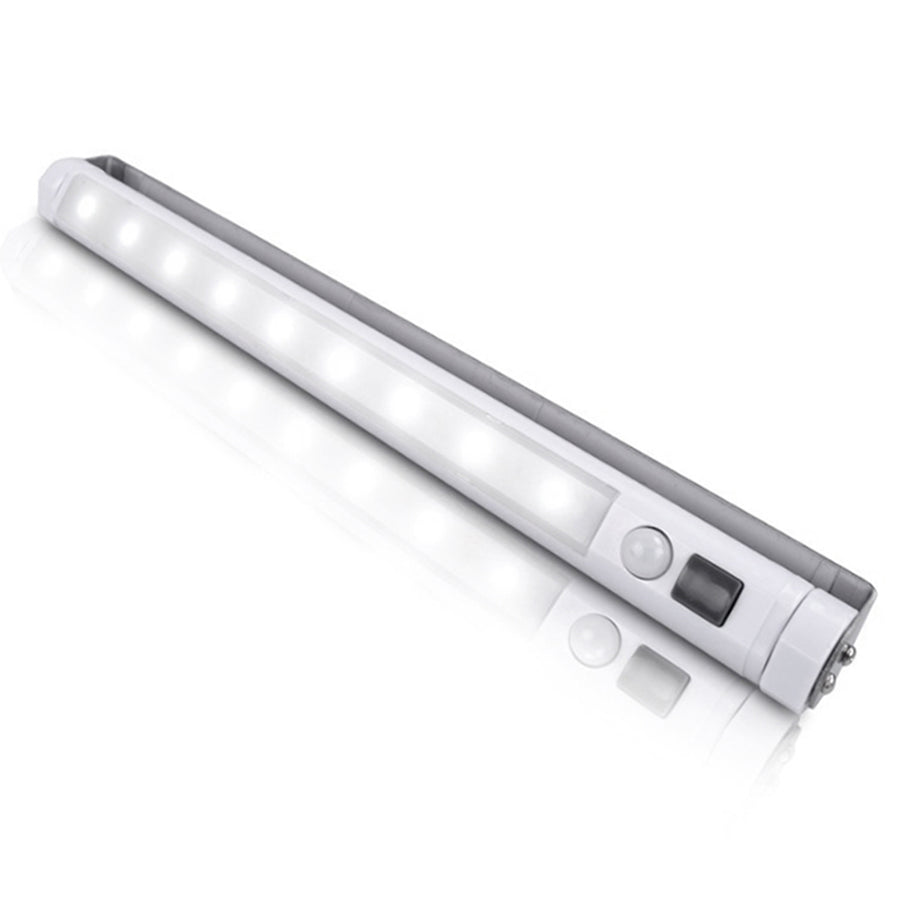Maclean LED-kökslampa, underskåp 9 SMD, batteridriven, PIR-sensor på/av, MCE166 + 3x Varta Industrial LR6/AA R-06 batterier