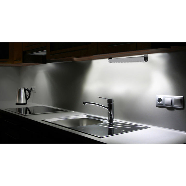Maclean LED-kökslampa, underskåp 9 SMD, batteridriven, PIR-sensor på/av, MCE166 + 3x Varta Industrial LR6/AA R-06 batterier
