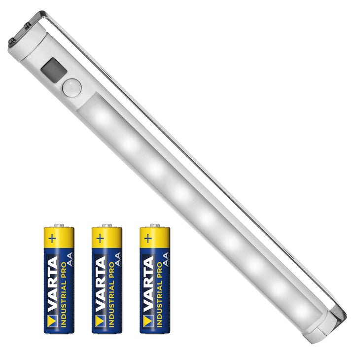 Maclean LED-kökslampa, underskåp 9 SMD, batteridriven, PIR-sensor på/av, MCE166 + 3x Varta Industrial LR6/AA R-06 batterier