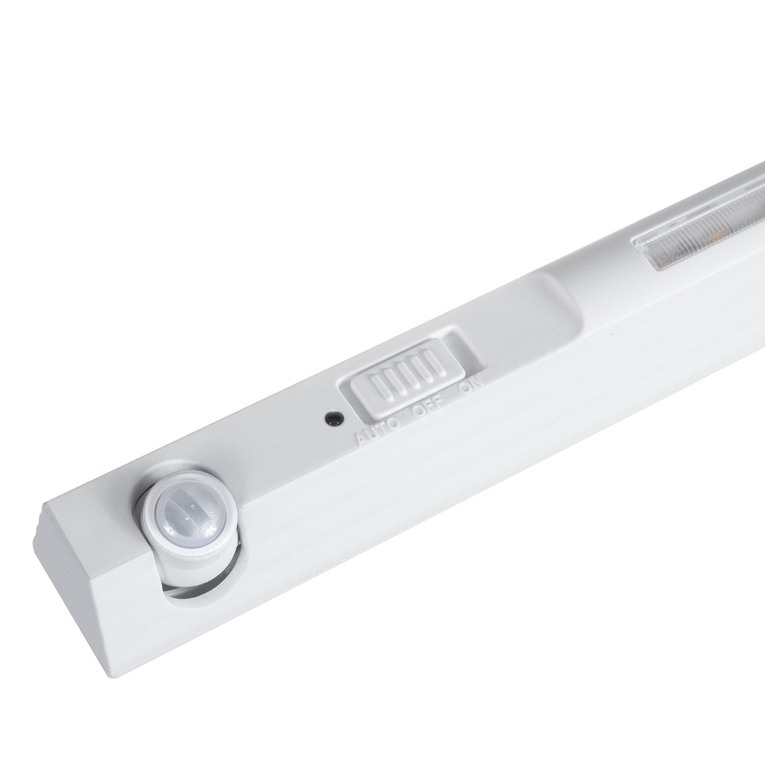 Maclean LED-lampa, med rörlig sensor, krok, ON/OFF/AUTO, temp. 4000K, räckvidd 3m, MCE235 + 3x Varta Industrial AAA alkaliska batterier