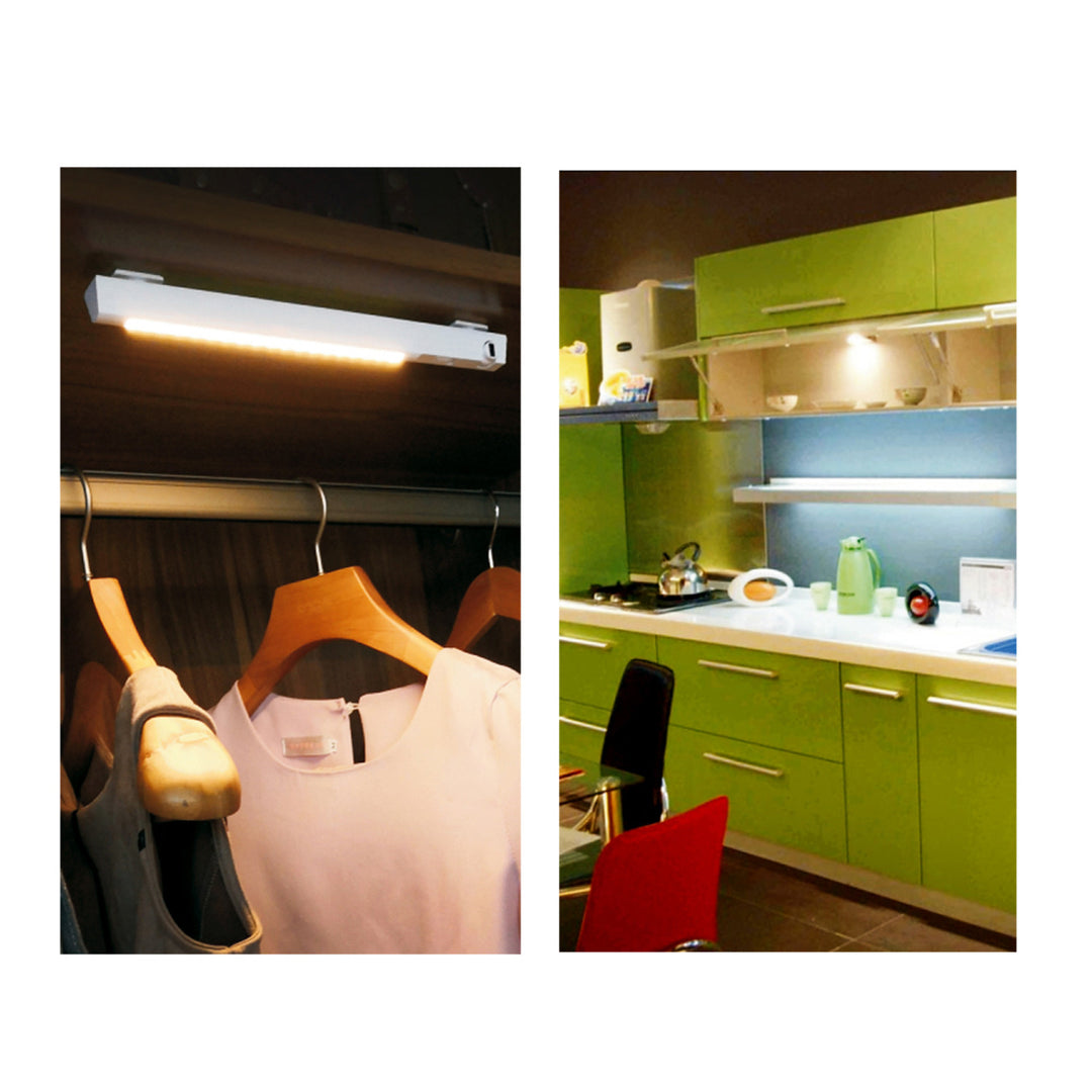 Maclean LED-lampa, med rörlig sensor, krok, ON/OFF/AUTO, temp. 4000K, räckvidd 3m, MCE235 + 3x Varta Industrial AAA alkaliska batterier