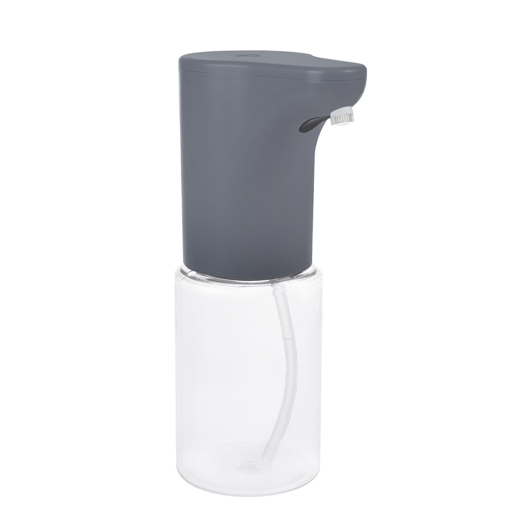 Promedix automatisk dispenser, dispenserbehållare för flytande tvål, desinfektionsvätskor, 300 ml, grå, PR-540 GR + 4 Varta Industrial AA-batterier
