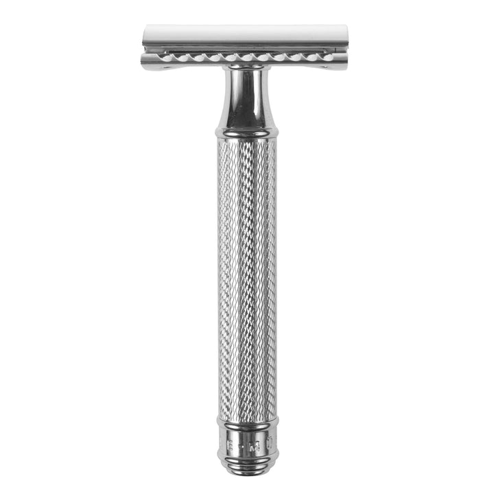 Traditionell rakhyvel, rakblad, förkromad mässing, MÜHLE R89