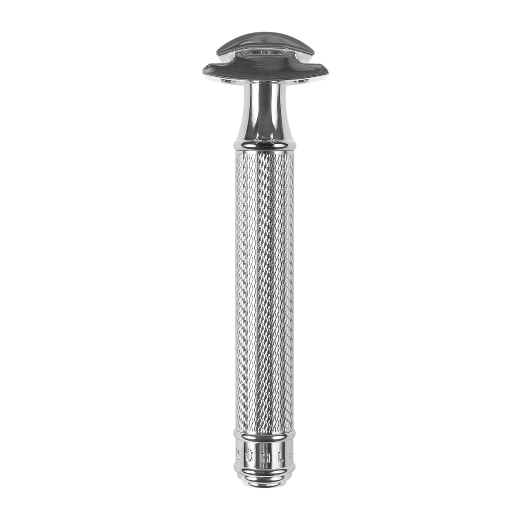 Traditionell rakhyvel, rakblad, förkromad mässing, MÜHLE R89
