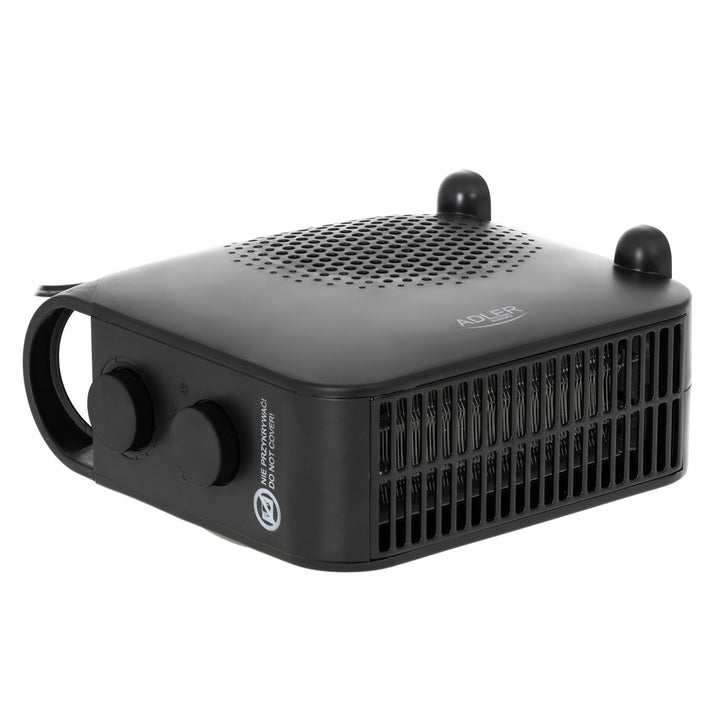 Adler värmefläkt, 2 effektnivåer, max 2000W, termostat, svart, AD 7725