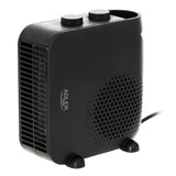 Adler värmefläkt, 2 effektnivåer, max 2000W, termostat, svart, AD 7725