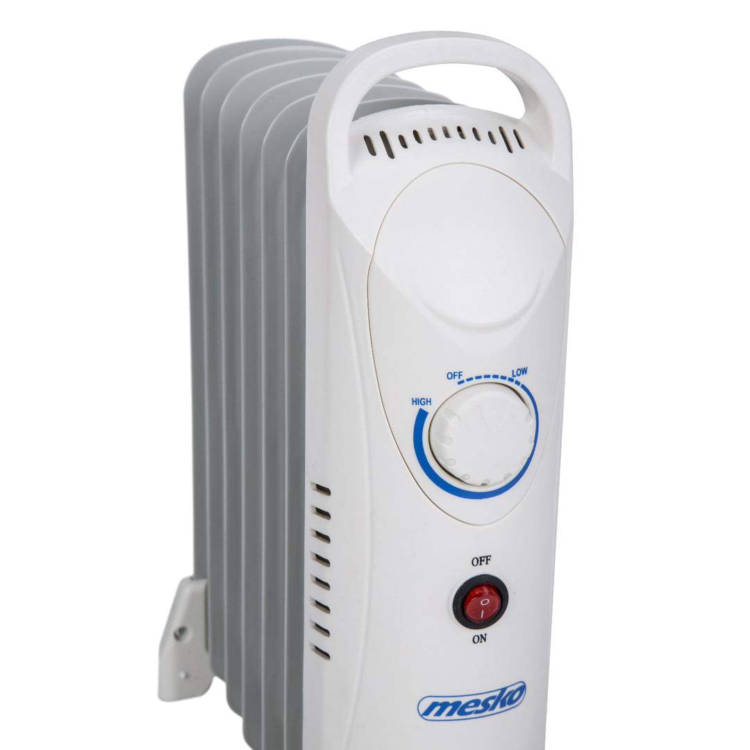 Mesko oljevärmare, 7 ribbor, 800W, temperaturreglering, grå, MS 7804