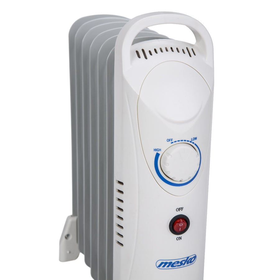 Mesko oljevärmare, 7 ribbor, 800W, temperaturreglering, grå, MS 7804