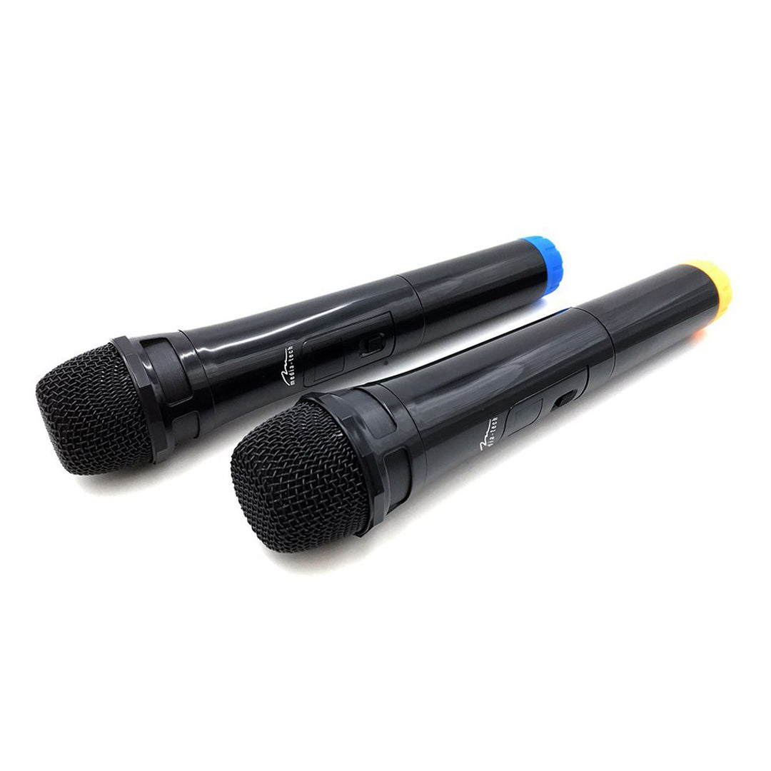 Två trådlösa mikrofoner med USB-mottagare till högtalare med karaokefunktion, Mediatech MT395