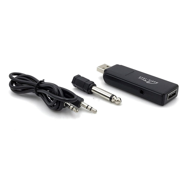 Två trådlösa mikrofoner med USB-mottagare till högtalare med karaokefunktion, Mediatech MT395
