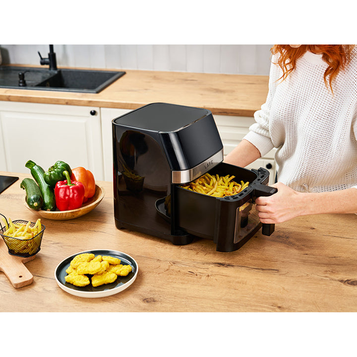 Lafe fettfri fritös, 1500W, 7 program, LCD-display, MasterFry