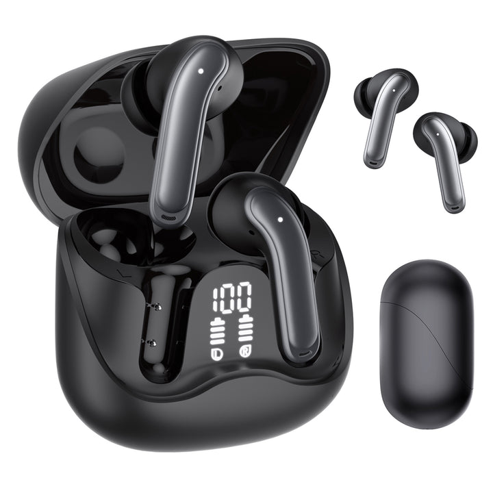 Audiocore trådlösa hörlurar, hybrid ANC, ENC, 6 mikrofoner, laddningsfodral, Tuya, AC591 PRO