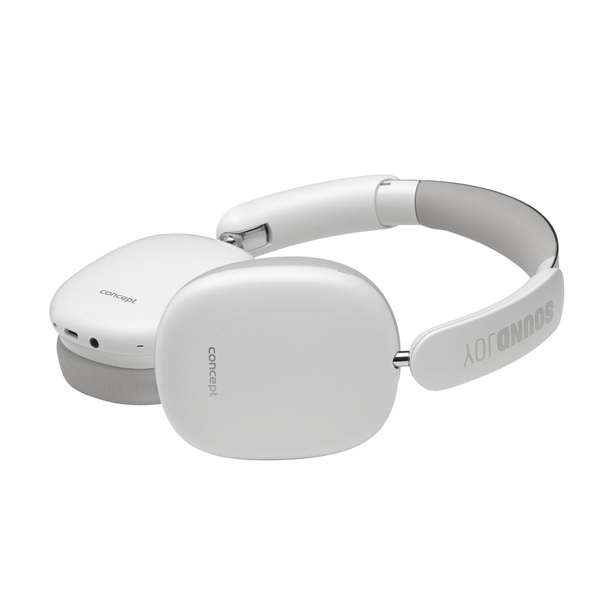 Concept SoundJoy trådlösa in-ear hörlurar, upp till 70 timmars uppspelningstid, Bluetooth 5.4, snabbladdning, aktiv brusreducering upp till 33dB, vit, HS4061