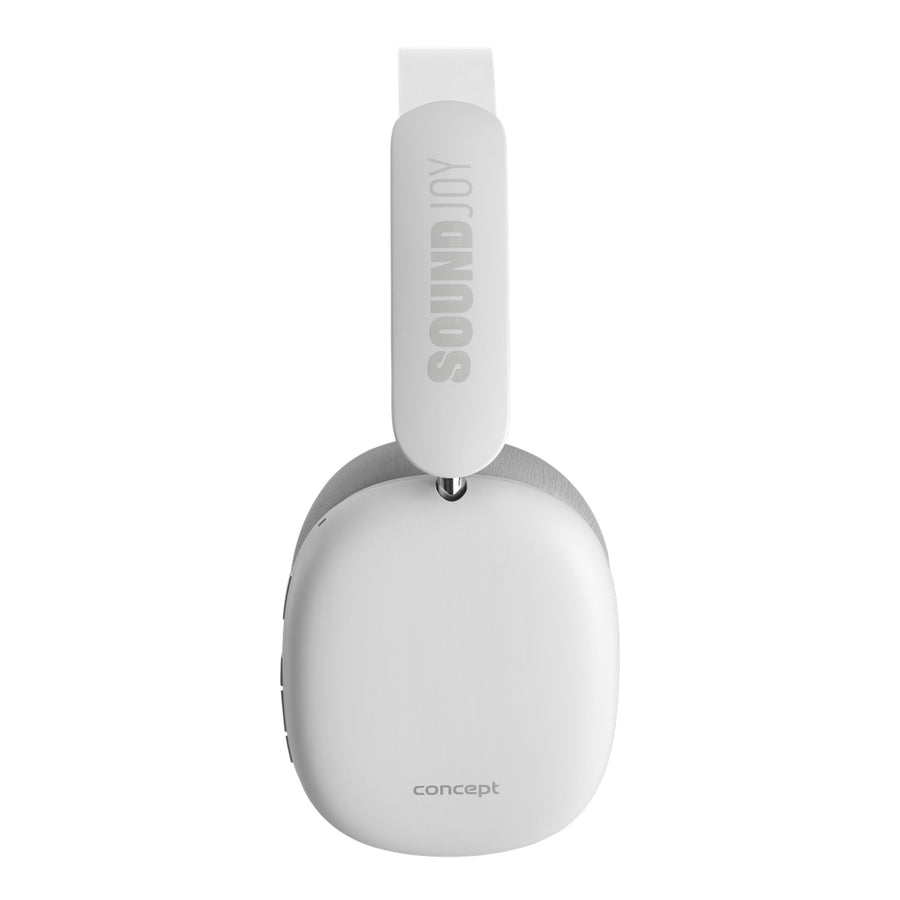 Concept SoundJoy trådlösa in-ear hörlurar, upp till 70 timmars uppspelningstid, Bluetooth 5.4, snabbladdning, aktiv brusreducering upp till 33dB, vit, HS4061