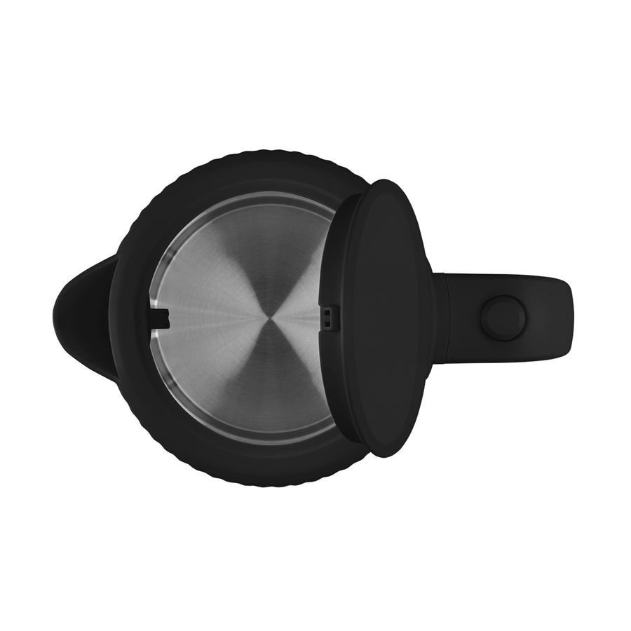 Vattenkokare Concept i plast, 1,7L, räfflad design, trippelsäkerhetssystem, sedimentfilter, vattennivåindikator, svart, RK2391