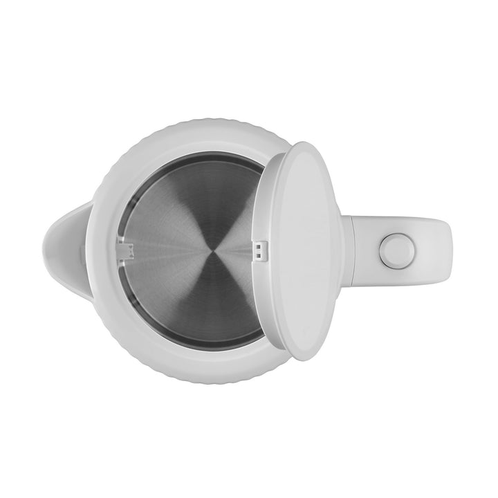Vattenkokare Concept i plast, 1,7L, räfflad design, trippelsäkerhetssystem, sedimentfilter, vattennivåindikator, vit, RK2390