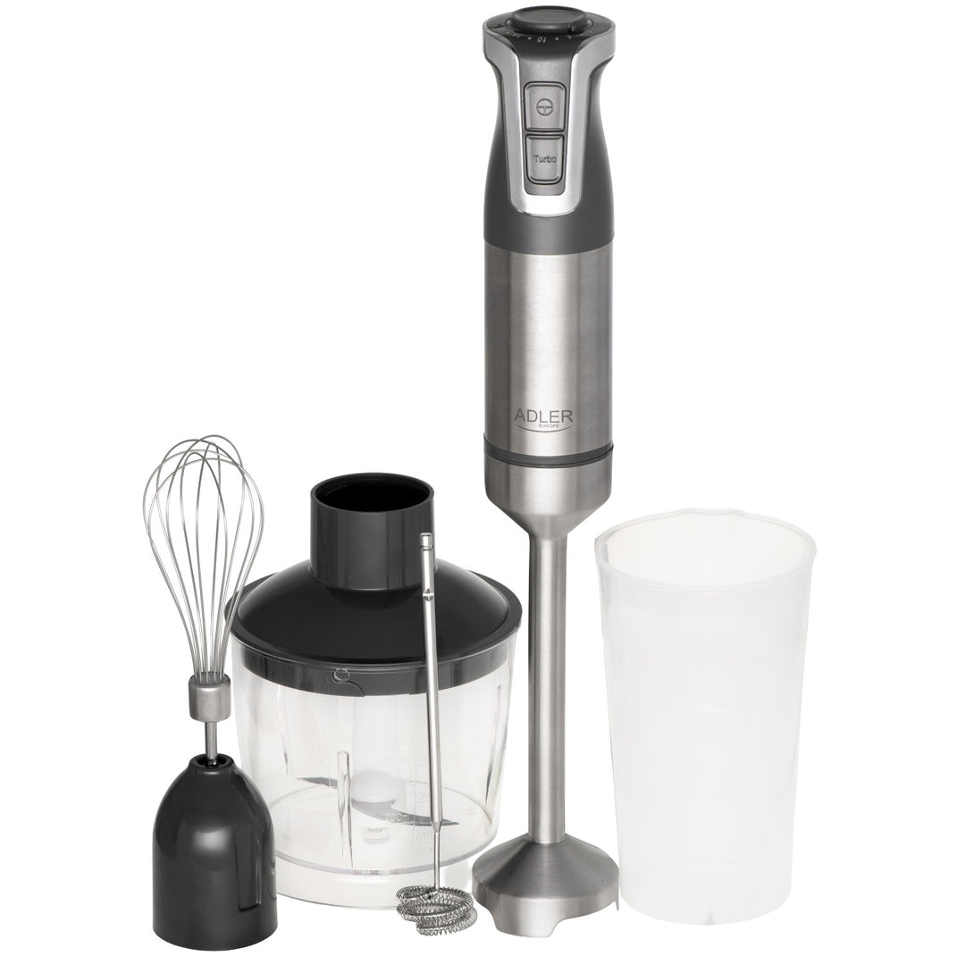 Stavmixer Adler, multifunktionell, effekt 1800W, grå, turbofunktion, AD 4627 g