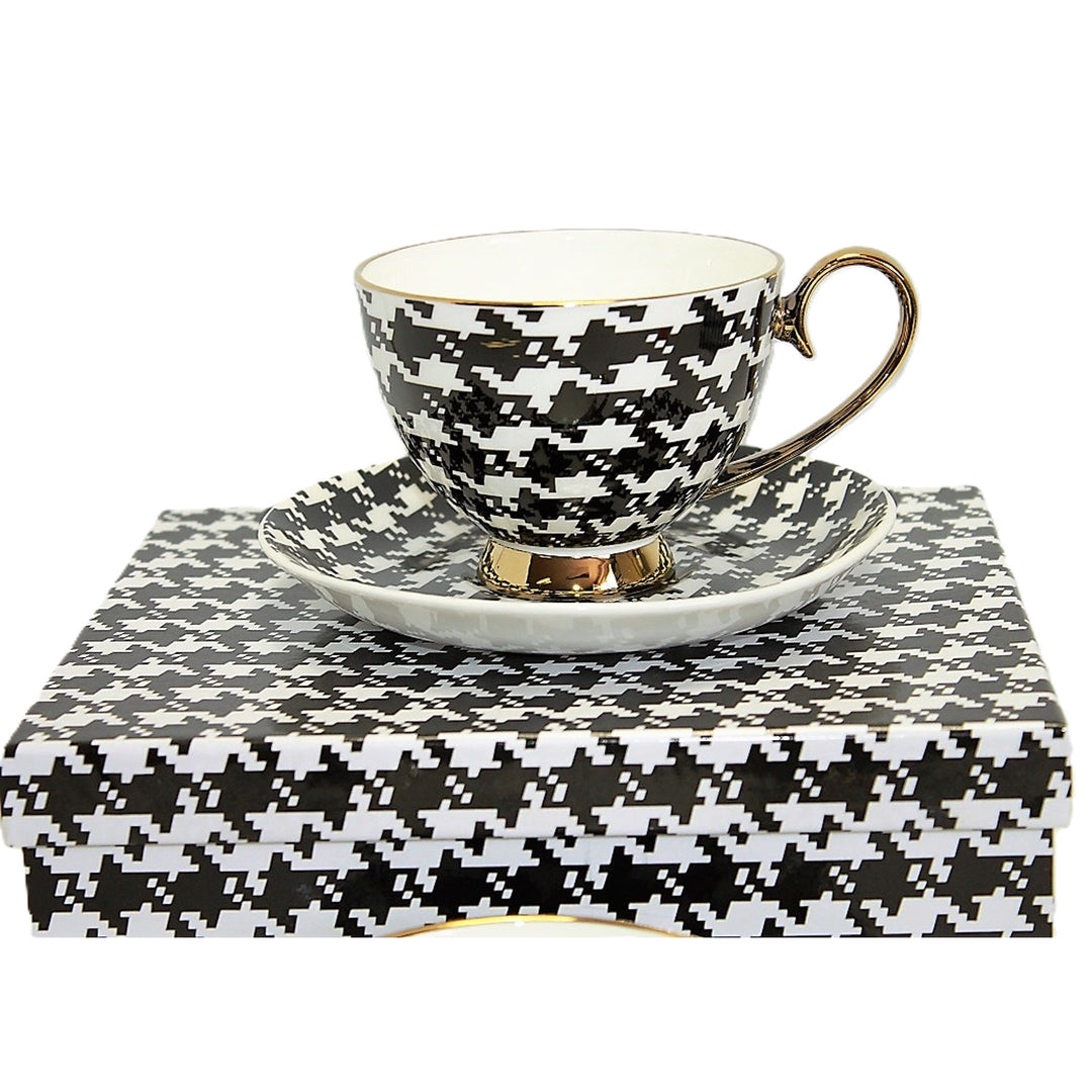 Espressokoppar 2+2 Pepite Gold Accents Porslin, Queen Isabel