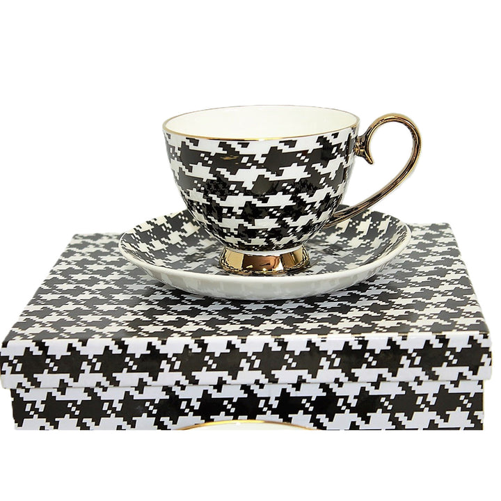 Espressokoppar 2+2 Pepite Gold Accents Porslin, Queen Isabel