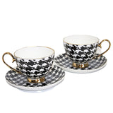 Espressokoppar 2+2 Pepite Gold Accents Porslin, Queen Isabel