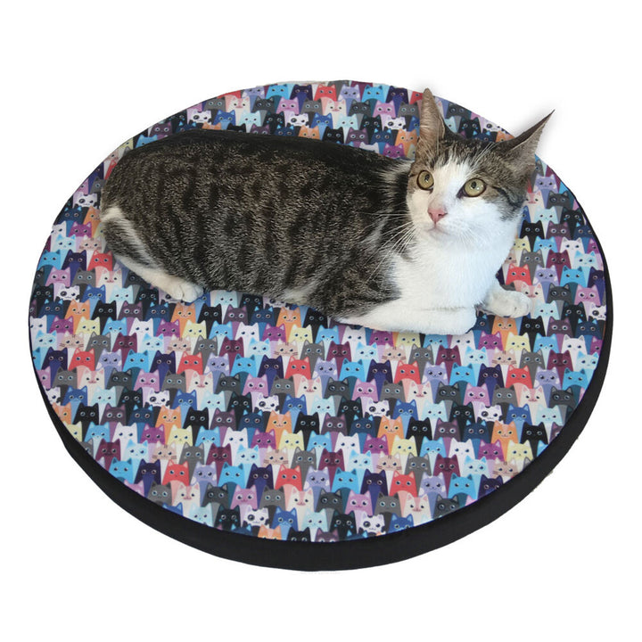 Bertoni kattbädd / madrass, i elastiskt skum, diameter 55 cm, Meow, Ring design