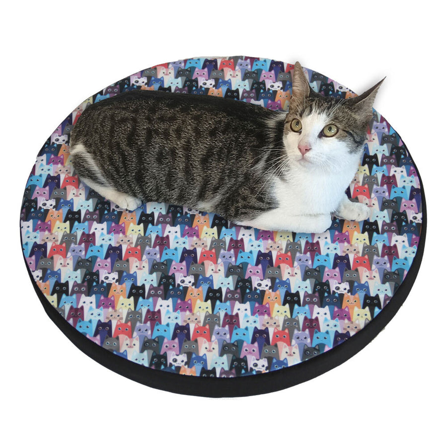 Bertoni kattbädd / madrass, i elastiskt skum, diameter 55 cm, Meow, Ring design