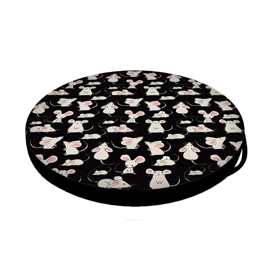 Bertoni kattbädd / madrass, i elastiskt skum, diameter 55 cm, Mouse design, Ring