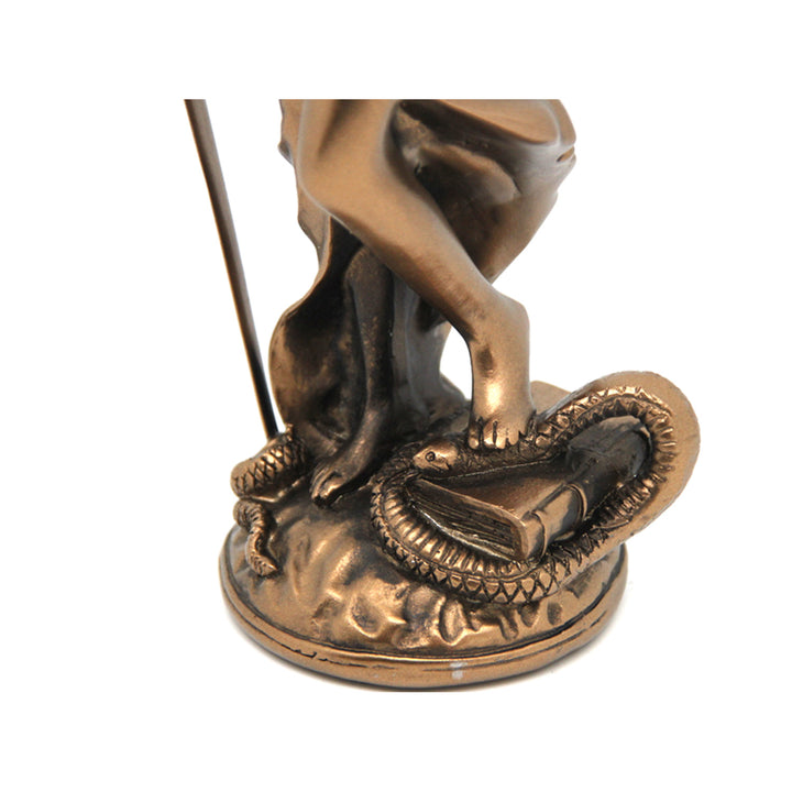Figurin av Temida med våg och svärd, juridisk skulptur i brons, Drottning Isabel