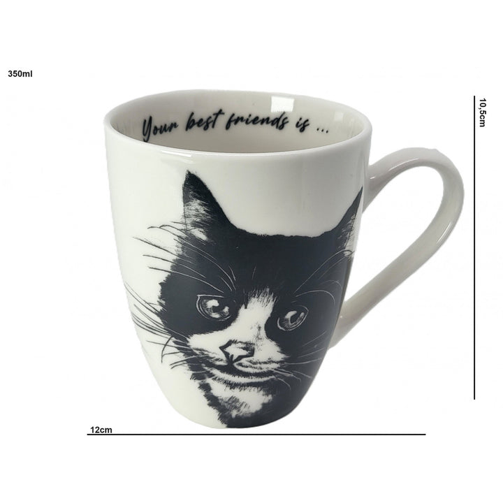 Drottning Isabel porslinsmugg, europeisk katt, 350ml, Q1-05218