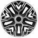 Universal navkapsel 16'' NRM The Best Bicolor silver/svart 1 del